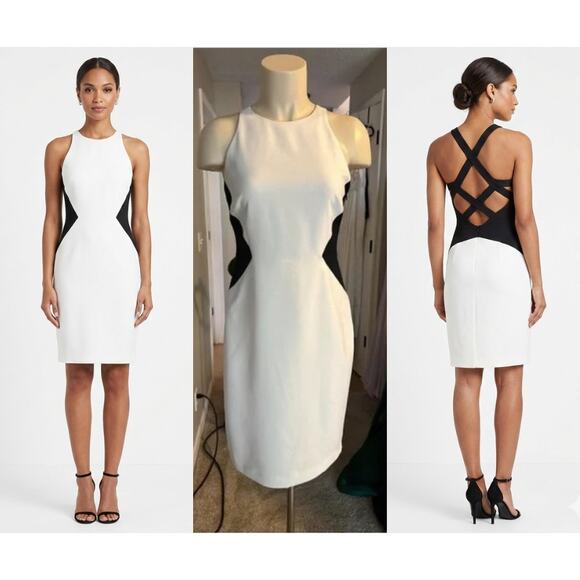 Halston Heritage Dresses & Skirts - Halston Heritage Black and White Dress - Hidden Zipper.
